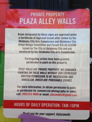 Plaza Alley signage