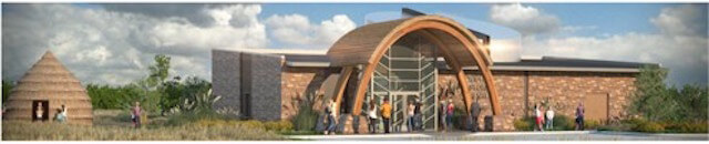 A rendering shows the planned Wichita Historical Center. (Provided)