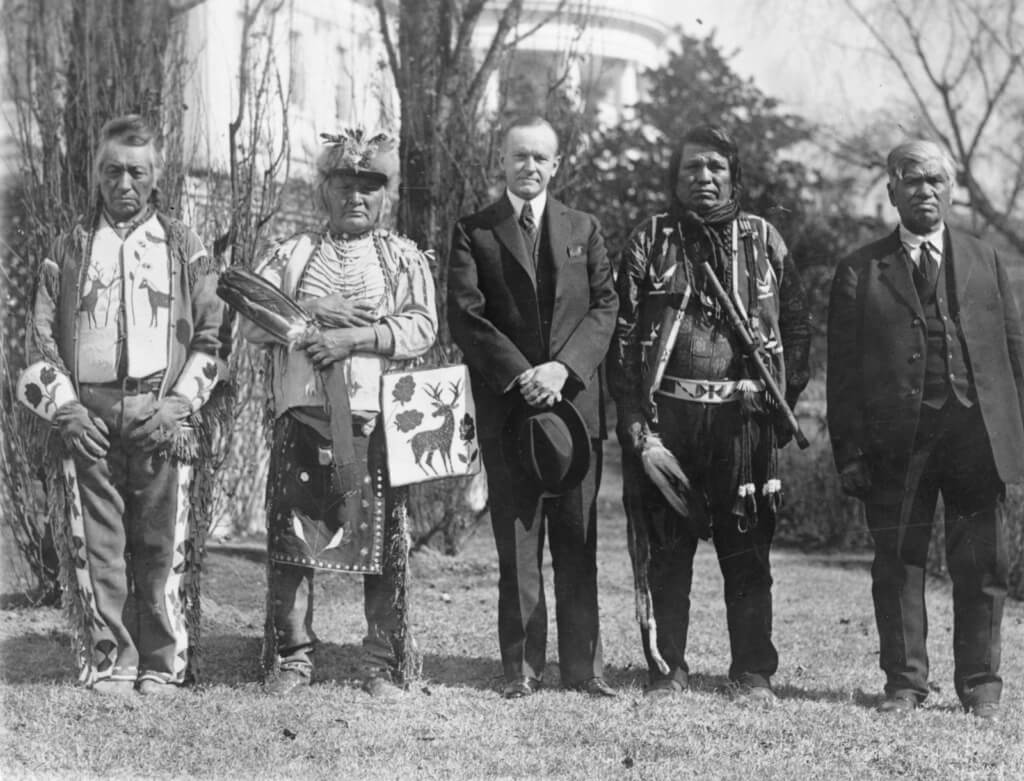 Although Coolidge signed the act in 1924, many Native Americans couldn't vote until decades later. (Library of Congress)
