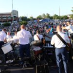 145th Army Band jazz ensemble playing at Brookhaven Village.