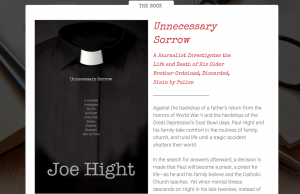 Joe Hight Unnecessary Sorrow