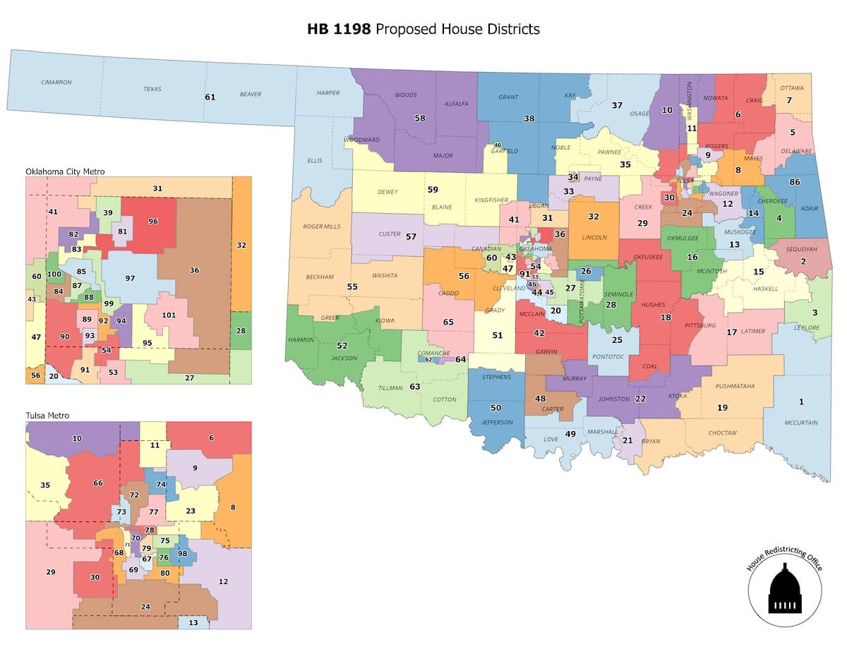 Proposed new Oklahoma legislative districts revealed