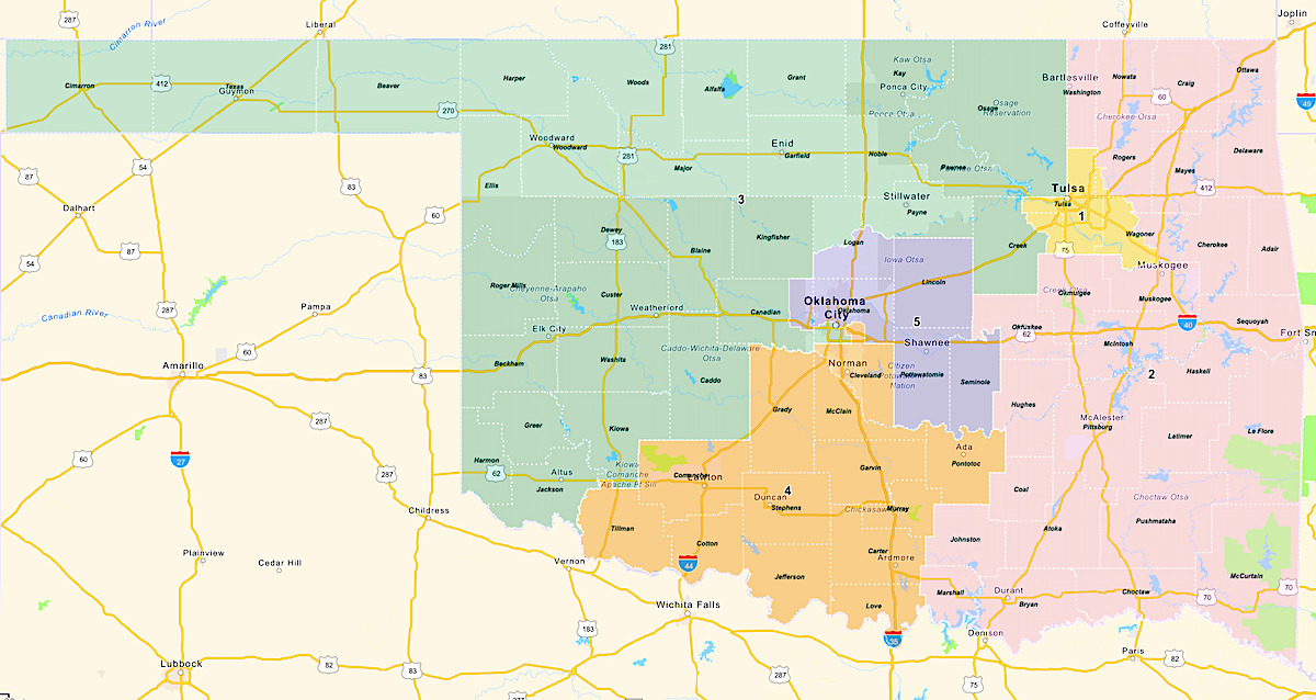 Proposed Oklahoma Congressional Map 2021 
