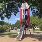 Stephenson Park rocketship slide