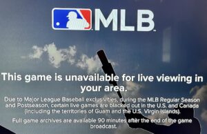 MLB blackout problem