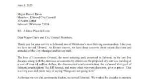 Former Edmond mayors letter