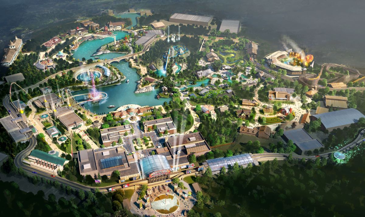 See an aerial view of construction at Hall of Fame Resort in