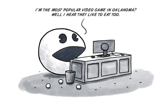 Pac-Man popular in Oklahoma