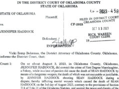 Jennifer Haddock charged
