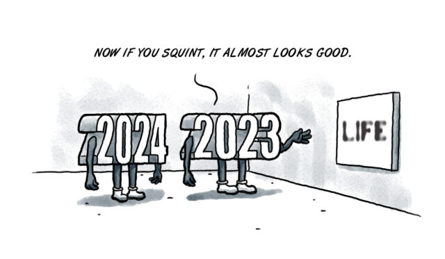 Hello, 2024: Cheers to another year of art imitating life