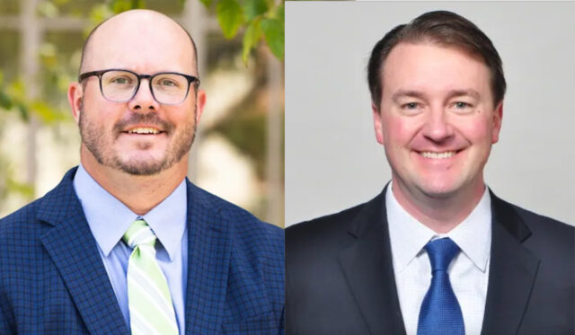Scott Dixon (left) and Kyle Hurley (right) vie for the Norman Ward 8 seat. (NonDoc)
