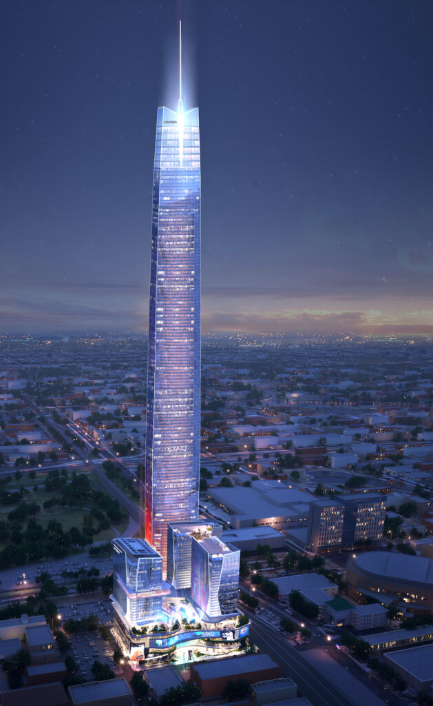 OKC Planning Commission advances massive Legends Tower, proposed jail site