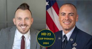 2024 House District 23 Oklahoma Republican candidates Connor Whitham and Derrick Hildebrant. (NonDoc)