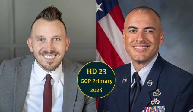 2024 House District 23 Oklahoma Republican candidates Connor Whitham and Derrick Hildebrant. (NonDoc)