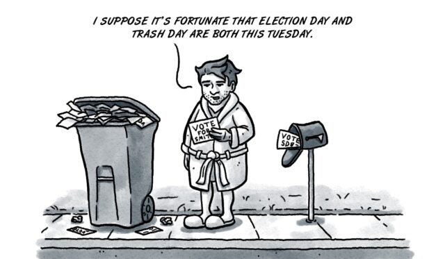 mailer madness, garbage politics