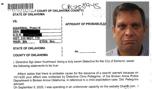 Pratul Agarwal mugshot and affidavit OSU assistant vice president arrested